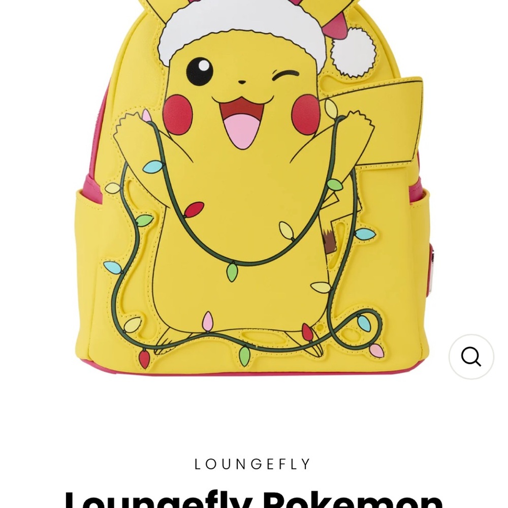Loungefly Pikachu Yellow and Red Bags